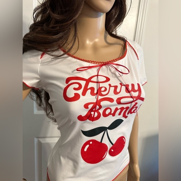 🌟HOST PICK🌟NIP-Cherry 🍒 Bomb Short Sleeve Tee - Picture 5 of 10